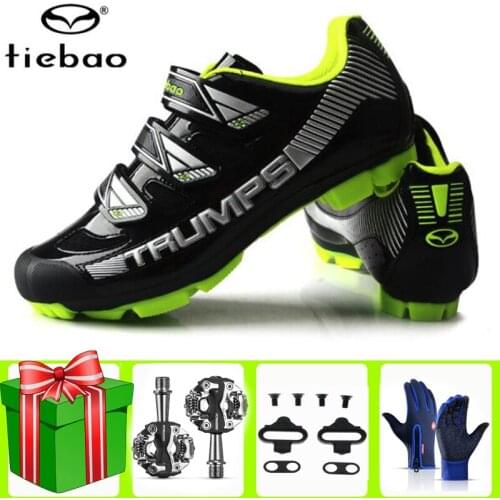 TIEBAO MTB Cycling Shoes Men sneakers Women Sapatilha Ciclismo Mtb Outdoor Mountain Bike Shoes Bicycle SPD Pedal Bicicleta