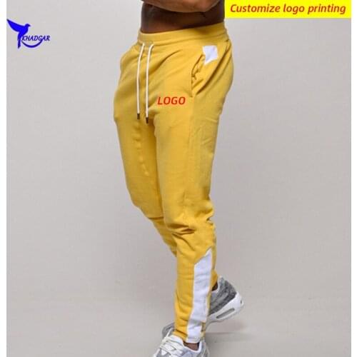 2021 Spring Stretch Breathable Cotton Running Pants Men Quick Dry Jogging Trousers Gym Fitness Trainer Sportswear Bottoms Custom