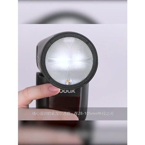 Godox V1-S 76Ws 2.4G TTL 1/8000 HSS 480 Full Power Shots 1.5 sec Round Head Camera Flash Compatible for Sony