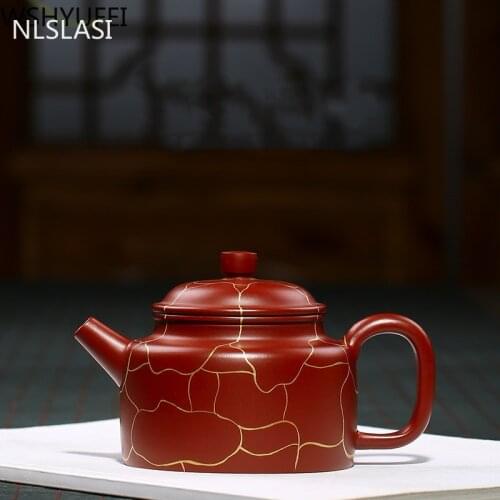 Yixing Upscale tea pot purple clay teapots filter Handmade beauty kettle Dahongpao Tea set Tie Guanyin customized gifts 190ml