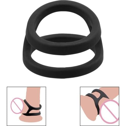 Silicone Cock Ring Scrotum Bind Penis Ring Sex Toys for Men Male Masturbator Cock Exerciser Delay Ejaculation Erotic Tools