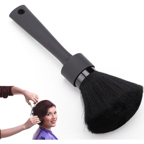 1PC Salon Hair Brush Soft Neck Face Duster Hair Brush Hairdresser Salon Plastic Handle Salon Cutting Hairdressing Styling Tools