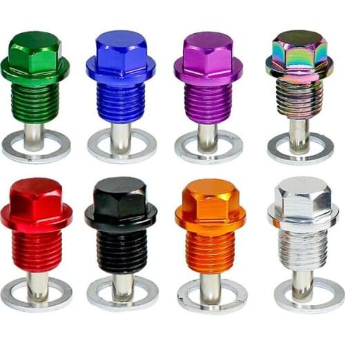 1PCS Universal M14*1.5 Engine Dress Up Magnetic Oil Drain Plug Package Oil Sump Drain Plug Nut For Honda Mitsubishi Ford