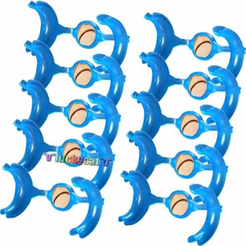 10Pcs Dental Orthodontic Intraoral Autoclavable Mouth Opener M-Shape Lip Cheek Retractor With Mirror