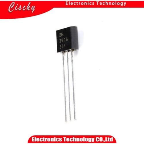100PCS/Lot 2N3906 3906 TO-92 0.2A 40V PNP Triode Wholesale Electronic