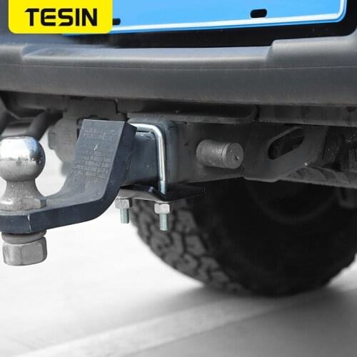 TESIN Car U-Bolt Heavy-Duty Anti-Rattle Stabilizer Hitch Tightener Lock Down Tow Clamp Suitable for All Hook Openings