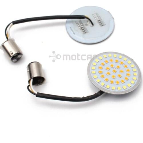 White+Amber Light Rear LED Turn Lamp Light Board Blinker for Harley Touring Sportster Dyna CVO Softail Road King Glide Electra