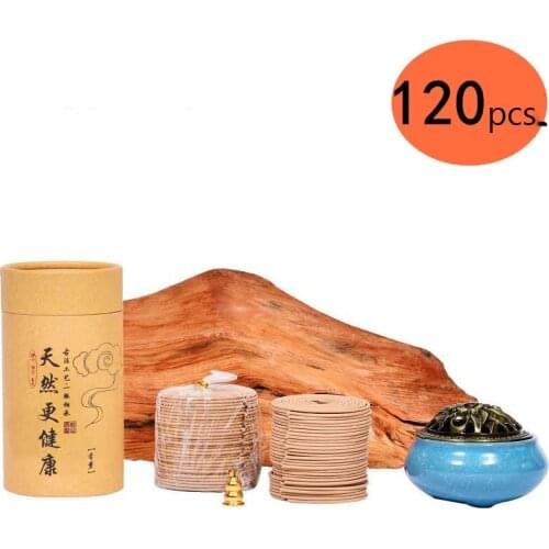Sandalwood 120 Singal Rings Coil Incense 4 Hours Lavender Jasmine Indian Incense Optional Incense Burner Ceramic Bulk Sales
