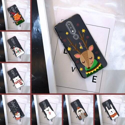 Christmas Cat Cute Dog Fox Rabbit Bear Phone Cases For Nokia 7.1 6.1 5.1 3.1 2.1 Plus Silicone Cover For Nokia 3.2 4.2 Case