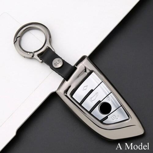 Zinc alloy Smart Key Case Cover Fashion New Zinc Alloy keyfob shell set Bag for BMW F30 F20 X1 X3 X5 X6 X7 F20 E34 E36