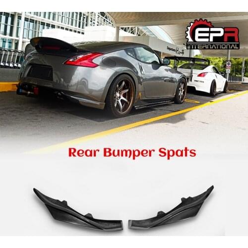 For nissan 09 onwards 370Z Z34 fiber glass Rear bumper spat diffuser side aprons