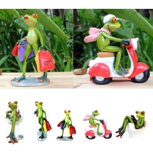 Long Legged Fantasy Frog Man Resin Decoration Crafts for Home Office Desk Table Decoration