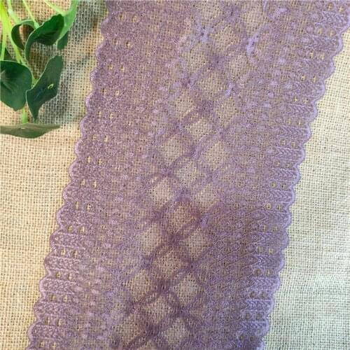 Purple elastic lace embroidery sewing garment underwear accessories