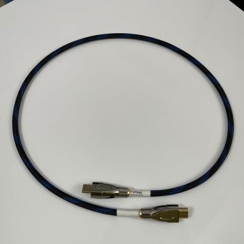 PCOCC I2S IIS Cable HIFI HI-END Audiophile Audio Cable Single Crystal Copper Wire with Tinned Copper Shield
