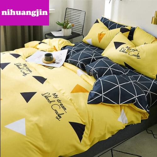 Hot-selling quilt cover, bed sheet, pillowcase, household goods, bedding, net celebrity household three-piece four-piece