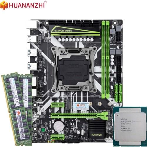 HUANANZHI X99 8M Motherboard with Intel XEON E5 2678 V3 with 2*16G DDR4 RECC Memory Combo Kit Set NVME USB3.0 ATX Server