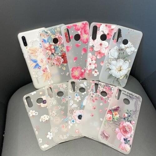 Flower Soft TPU Case For Huawei Nova 3i 3 7i 3e 7 4 6 5 5T 4e 2i SE 5z Pro Relief Floral Phone Holder Case