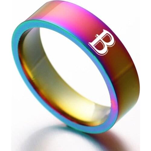 Personalised Initial Ring Engrave A to Z Alphabet Stainless Steel Signet Blank Plain Ring Band 12 Zodiac Ring For Men and Women