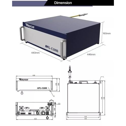 Heavy duty industry metal cutting fiber laser cutting machine 3015 1000W