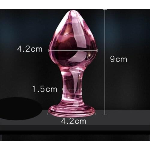 Pink Glass Anal plug for women Big Ball butt plugs Nightlife Vagina Anus Dildo Adult Masturbation Adult Gay Sex Toys Lover Gifts