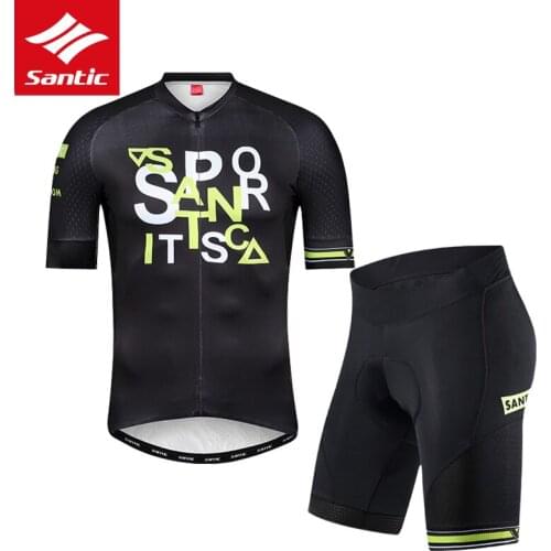 Santic Men Women Cycling Jersey Pro Team Bicycle Jersey Summer Breathable Quick Dry MTB Road Bike Jersey Cycling Clothing