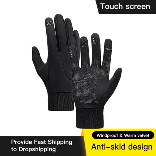 Outdoor Sport Winter Waterproof Winter Cycling Gloves Windproof Ski Gloves for Bike Bicycle Scooter Motorcycle Warm Glove
