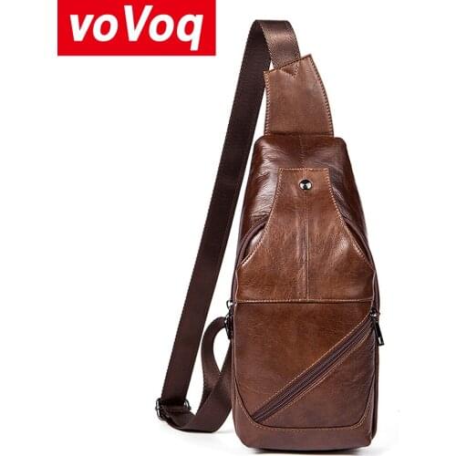 Fashion Genuine Shoulder Bag MenS Charging Bag MenS Backpack Chest Bag Diagonal Package Messenger Bag Chest New 2020 Arrival