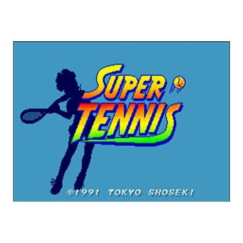 Super Tennis NTSC Version 16 Bit 46 Pin Big Gray Game Card For USA Game Players