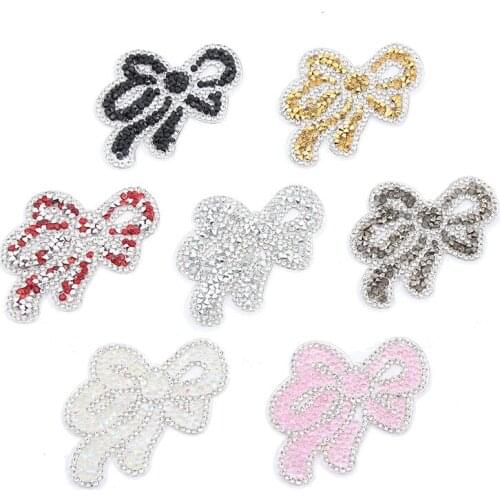 Hot-fix Rhinestone Iron on Patches for Clothing DIY Drilling Rhinestone Parches Ropa Heat Transfer for Garment Badge Appliques H