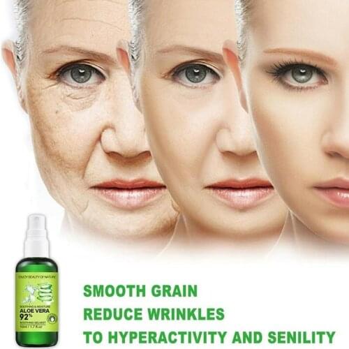 Aloe Vera 92% Soothing Spray Natural Plant Beauty Oil Control Balance Moisturizing Serum Face Skin Anti-aging Moisturiser