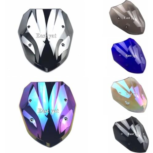 For BMW S1000XR S 1000 XR K49 2015 2016 2017 2018 2019 Motorcycle Double Bubble Windshield WindScreen Black