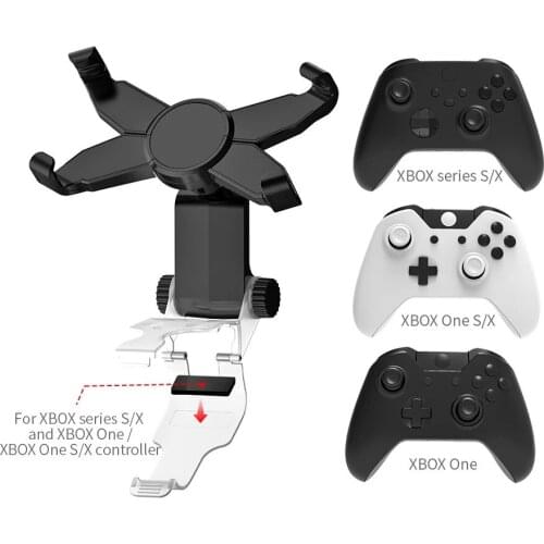 X Shaped Adjustable Cellphone Clamp Mount Mobile Phone Gaming Clip Holder Clamp Bracket for Xbox Series X S One Game Controller