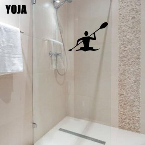 YOJA 21x28.5CM Interesting Bathroom Glass Stickers Decorated Home Wall Stickers G2-0134