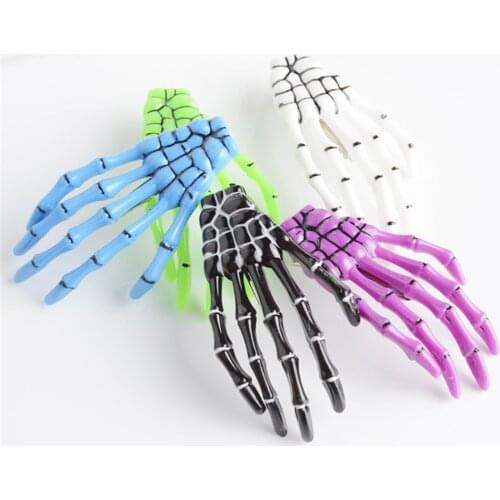Skeleton Claw Skull Hand Hair Clip Hairpin Zombie Punk Horror Bobby Pin Barrette Hair Clips Hair Pins Hair Accessories