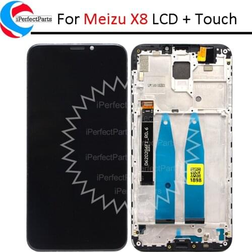 6.2'' For Meizu X8 LCD Touch Screen Digitizer Display Replacement For Meizu X8 LCD Assembly with frame