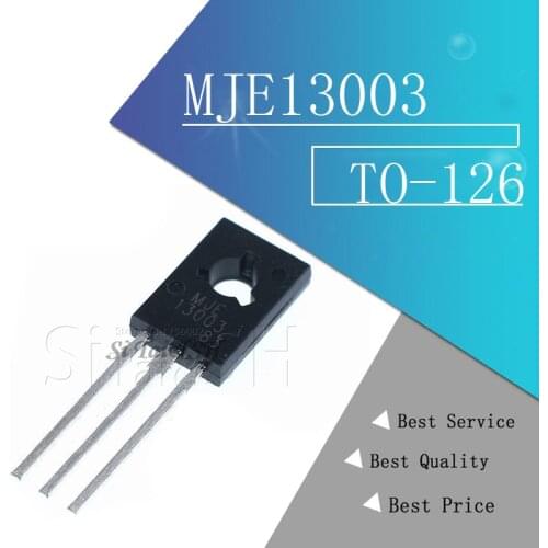 10PCS MJE13003 TO126 MJE13003-2 TO-126 E13003 E13003-2 new and original IC