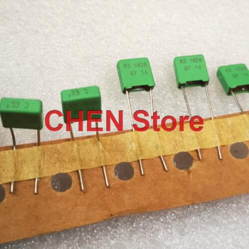 20PCS/50PCS Germany ERO MKT1826 334/63V P5MM green Audio film capacitor VISHAY ERO1826 0.33UF/63V Copper MKT 1826 63V334 330NF
