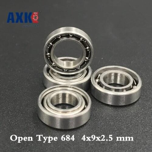 2019 Sale Real Steel Ball Bearing Free Shipping 50 Pcs Open Type 684 Bearings 4x9x2.5 Mm Miniature Ball