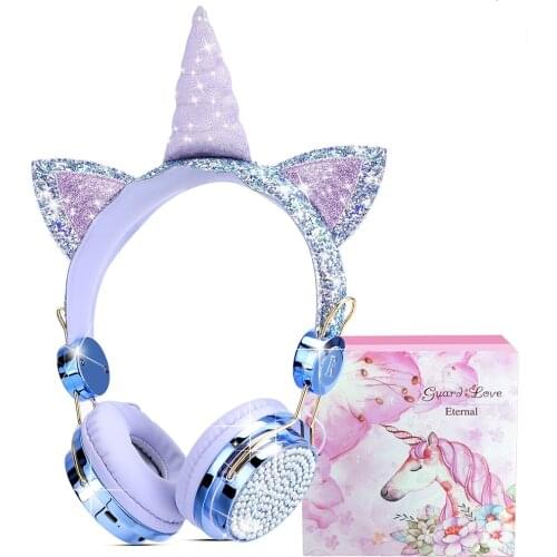 Wireless Headphones for Kids Girl Children Bluetooth-compatible Headset with Mic for Daughter Birthday Gifts Phone Headphone