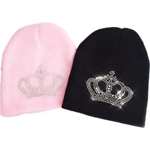 2019 baby winter wool Toddler infant Kids children crown knitted hat cap beanie for girls and boys children photography props