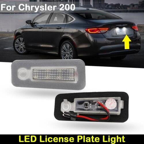 For Chrysler 200 2015 2016 2017 Car Rear white LED License Plate Light Number Plate Lamp