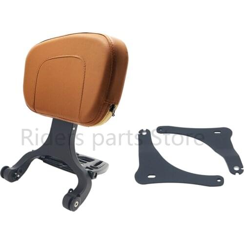 Fixed Mount&Multi Purpose Driver Passenger Backrest with Folding Luggage Rack For Kawasaki Vulcan S