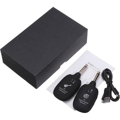 Guitar Accessories Wireless Guitar System Electric Digital Audio Transmitter Receiver with USB Charging Cable