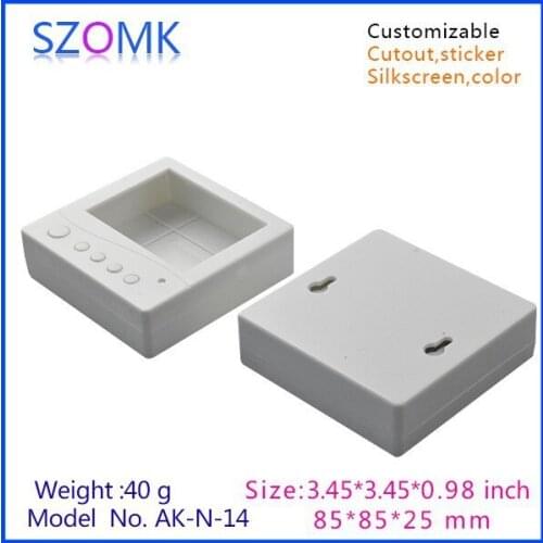 Hot selling abs instrument enclosure box (10 pcs) 85*85*25mm plastic box electronics switch box, enclosure for GPS tracker