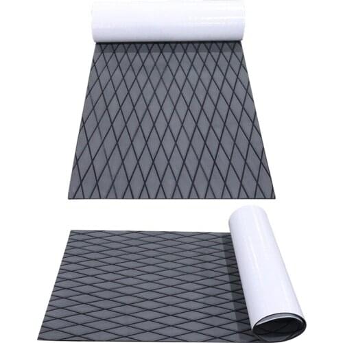 EVA Foam Faux Teak Boat Deck Mat Decking Sheet Yacht Flooring Anti Skid Mat Self Adhesive Vehicle Pad