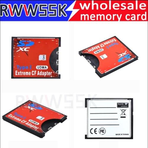 SD SDHC SDXC Card to CF Memory Adapter Extreme Compact Flash Type I Card up to 256GB