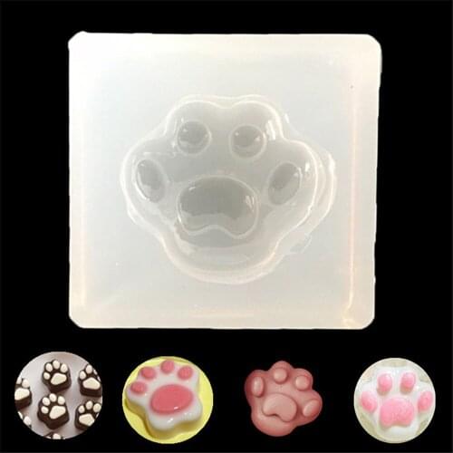 Dog Claws Cat Claw Shape Transparent Silicone Biscuits Candy Epoxy Mold Mould DIY Cake Decoration Tools Embossed Fondant Molds