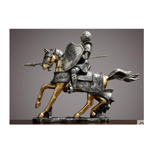 Nordic creative knight armor Furnishing articles Living room wine cabinet office decoration opening gifts culpture crafts statue