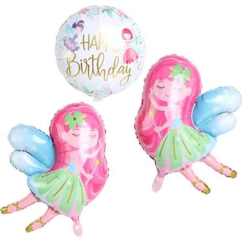 Hot! 1pc flower Fairy Hot Air Balloon Birthday Party Decor Fairy Balloon Children Gift
