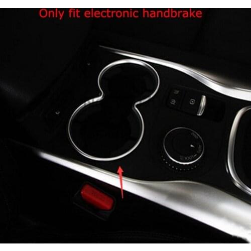 For Renault Kadjar 2016 ABS Matte Chrome Car Water Cup Holder Decoration Frame Cover Auto Interior Accessories Trim